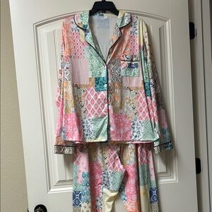 New Colorful Patchwork womens Pajamas